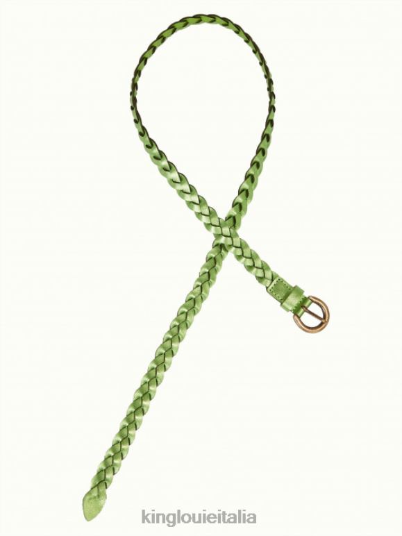 donne King Louie caprifoglio verde cintura intrecciata lucida accessorio 0L484187
