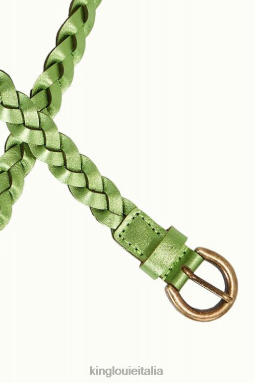 donne King Louie caprifoglio verde cintura intrecciata lucida accessorio 0L484187