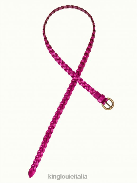 donne King Louie viola caspia cintura intrecciata lucida accessorio 0L484188