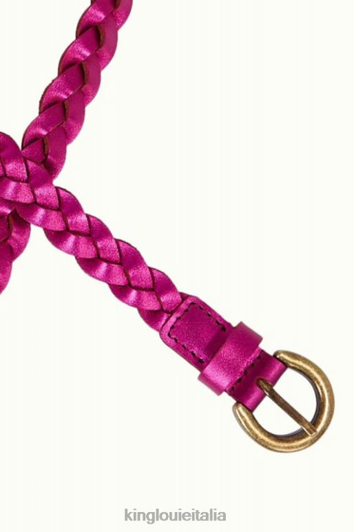 donne King Louie viola caspia cintura intrecciata lucida accessorio 0L484188