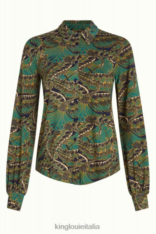 donne King Louie blu camicetta maisie venus abbigliamento 0L484112