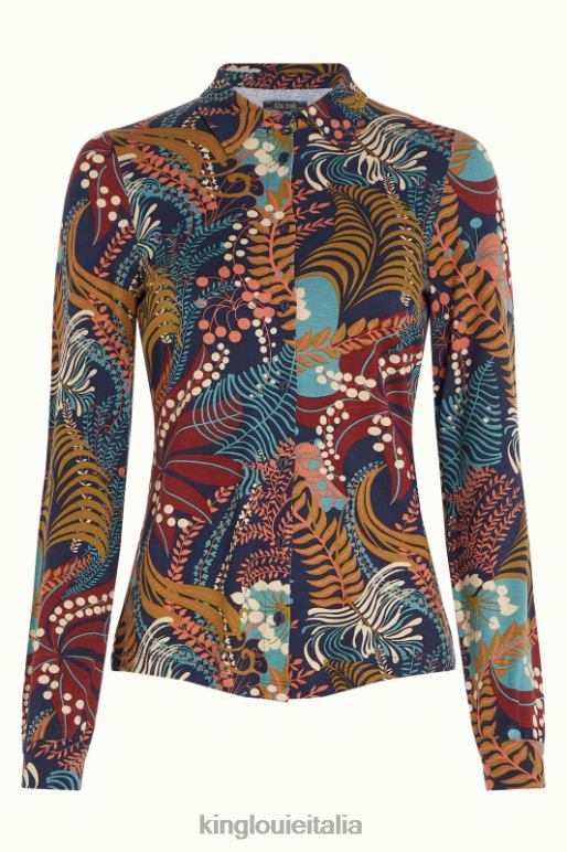 donne King Louie blu usignolo della camicetta abbigliamento 0L484114