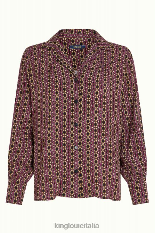 donne King Louie mesa rosa camicetta in tessuto hoopah abbigliamento 0L484119