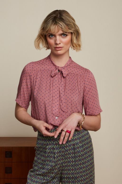 donne King Louie mesa rosa camicetta orlane la belle abbigliamento 0L484121