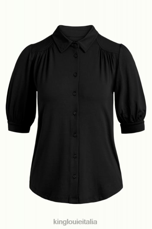 donne King Louie nero camicetta carina ecovero light abbigliamento 0L484136