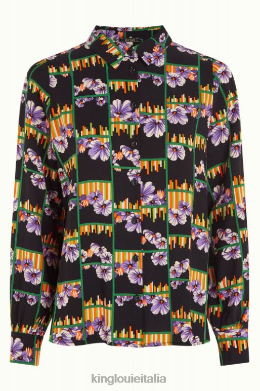 donne King Louie nero maisie camicetta ribelle abbigliamento 0L484123