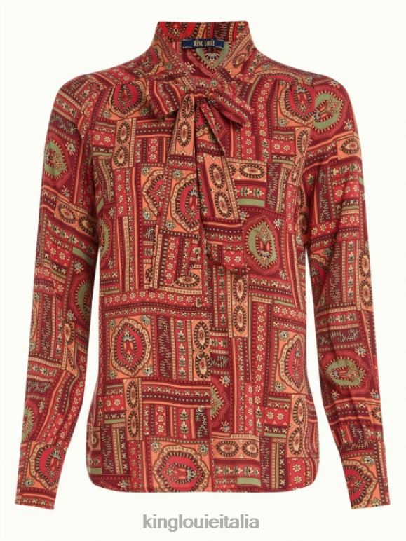 donne King Louie rosso cabernet Delia camicetta balthazar abbigliamento 0L484122