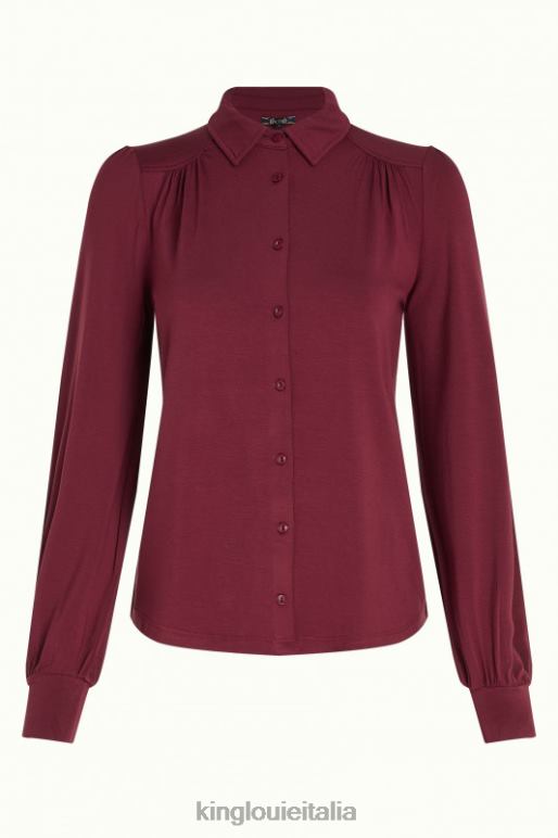 donne King Louie rosso cabernet camicetta carina ecovero light abbigliamento 0L484135