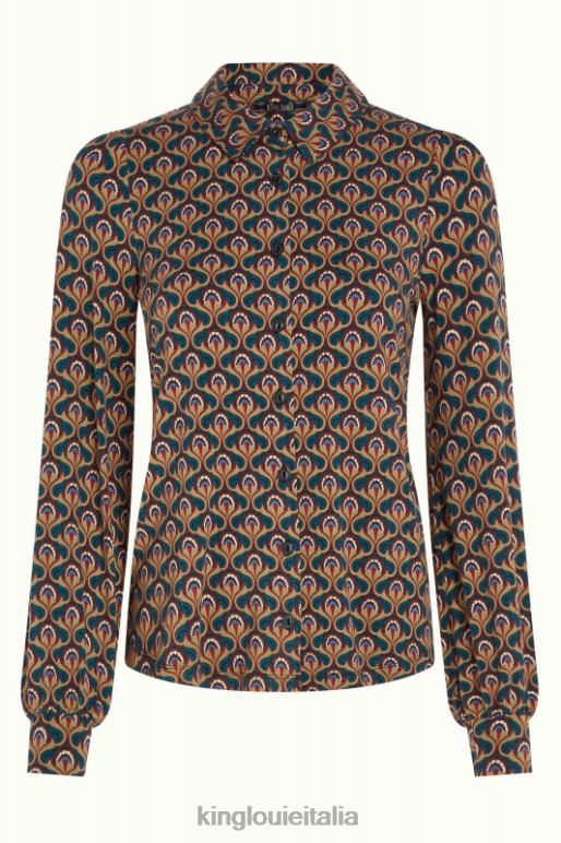 donne King Louie verde libellula Giubileo della camicetta Maisie abbigliamento 0L484128