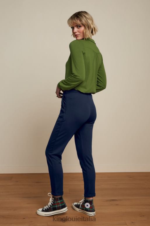 donne King Louie verde oliva camicetta carina ecovero light abbigliamento 0L484134