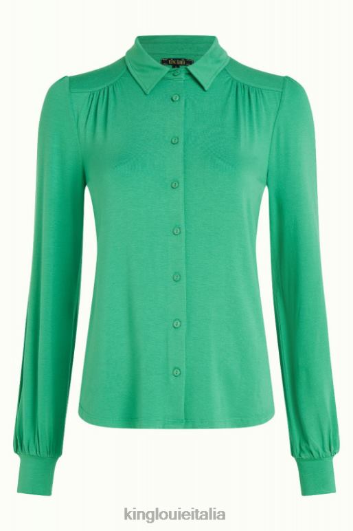 donne King Louie verde opale camicetta carina ecovero light abbigliamento 0L484132