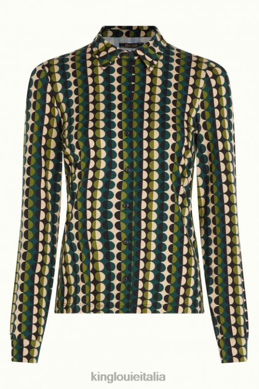 donne King Louie verde pino camicetta quincy abbigliamento 0L484113
