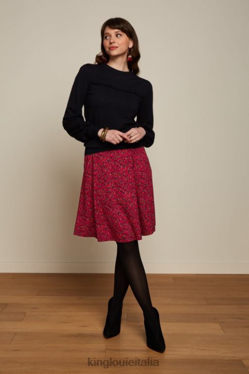 donne King Louie Rosso ciliegia gonna serena vinti abbigliamento 0L484145