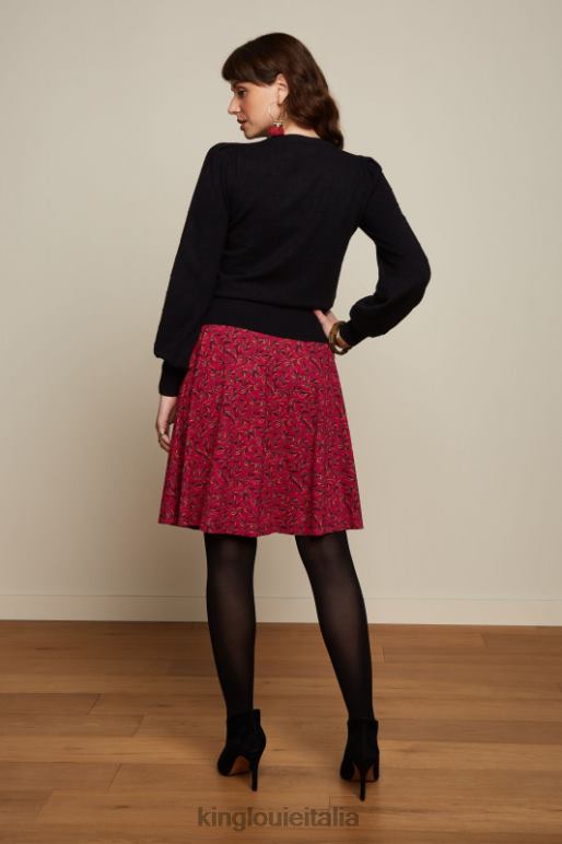 donne King Louie Rosso ciliegia gonna serena vinti abbigliamento 0L484145