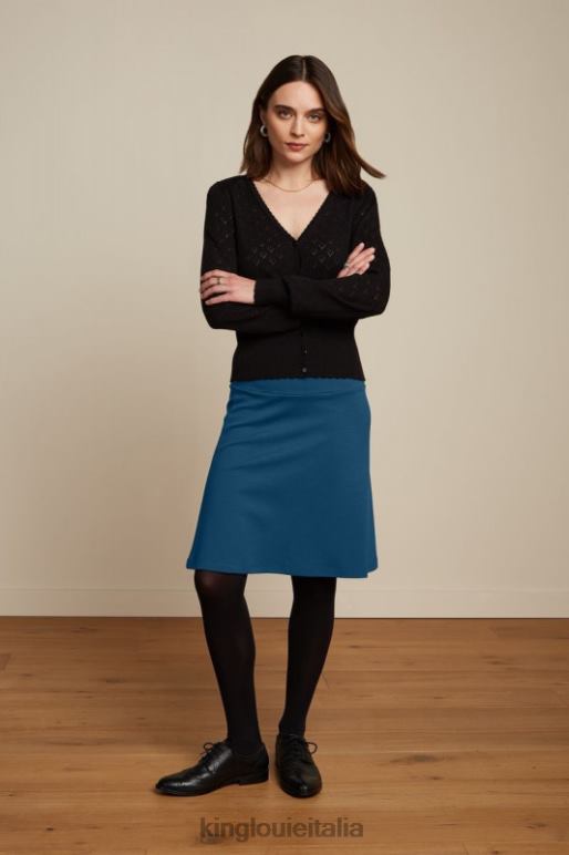 donne King Louie blu marinaio gonna con bordo milano uni abbigliamento 0L484172