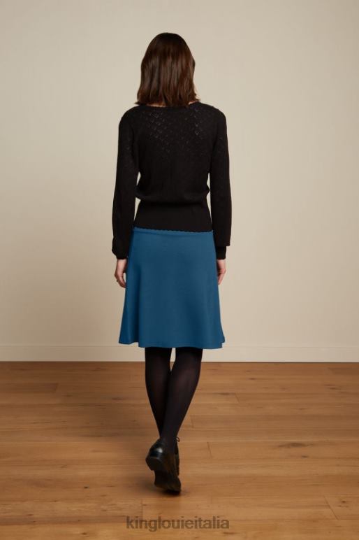 donne King Louie blu marinaio gonna con bordo milano uni abbigliamento 0L484172