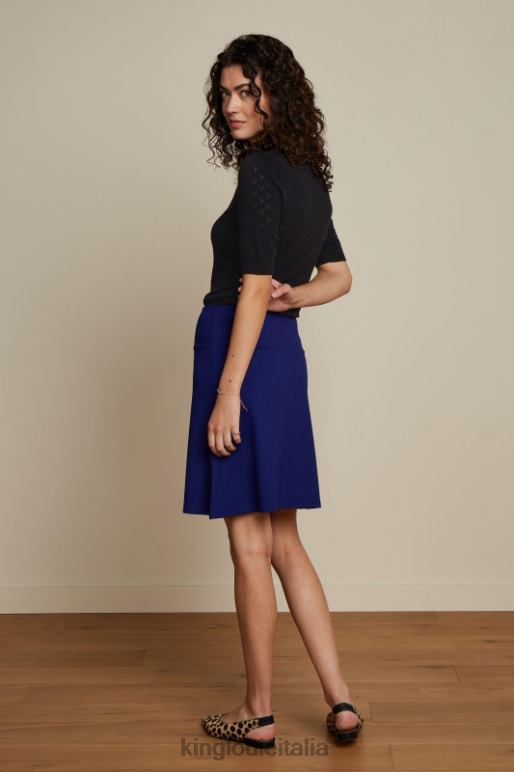 donne King Louie blu pavone gonna con bordo milano uni abbigliamento 0L484168
