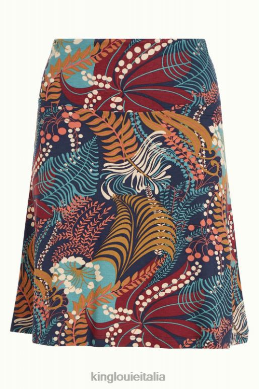 donne King Louie blu usignolo della gonna di confine abbigliamento 0L484148