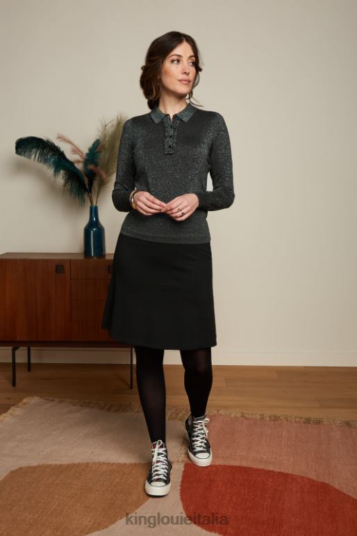 donne King Louie nero gonna con bordo milano uni abbigliamento 0L484167