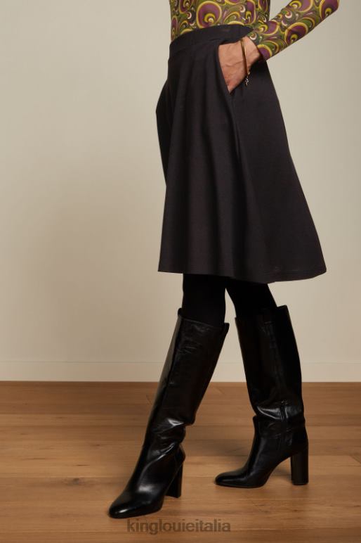 donne King Louie nero gonna serena milano crepe abbigliamento 0L484142
