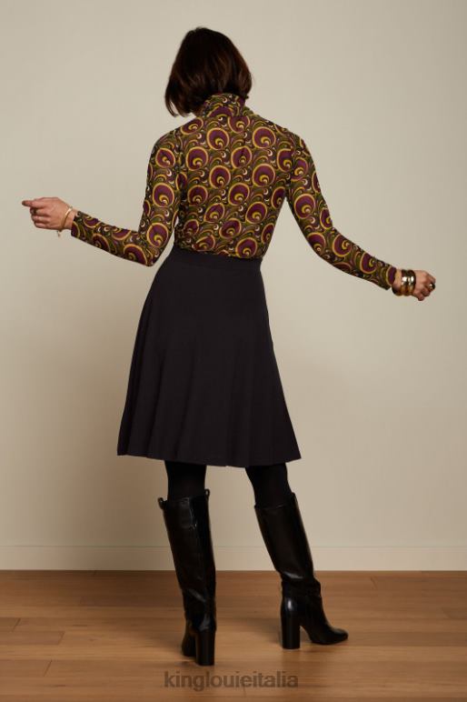 donne King Louie nero gonna serena milano crepe abbigliamento 0L484142
