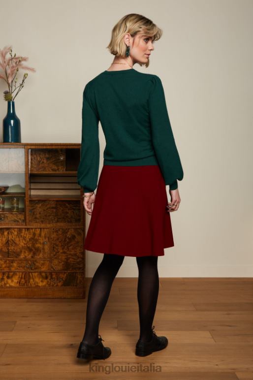 donne King Louie rosso cabernet gonna serena milano crepe abbigliamento 0L484141