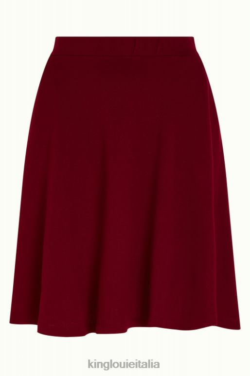 donne King Louie rosso cabernet gonna serena milano crepe abbigliamento 0L484141
