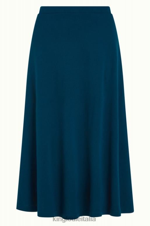 donne King Louie stagno blu gonna juno milano crêpe abbigliamento 0L484164