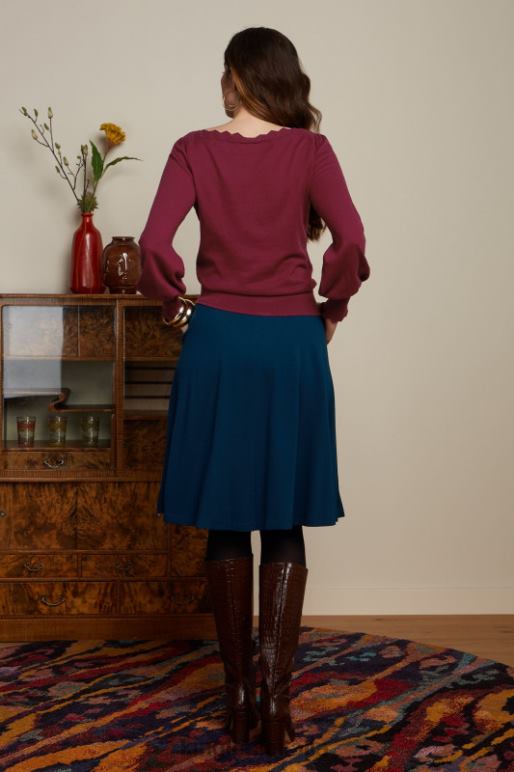 donne King Louie stagno blu gonna serena milano crepe abbigliamento 0L484144
