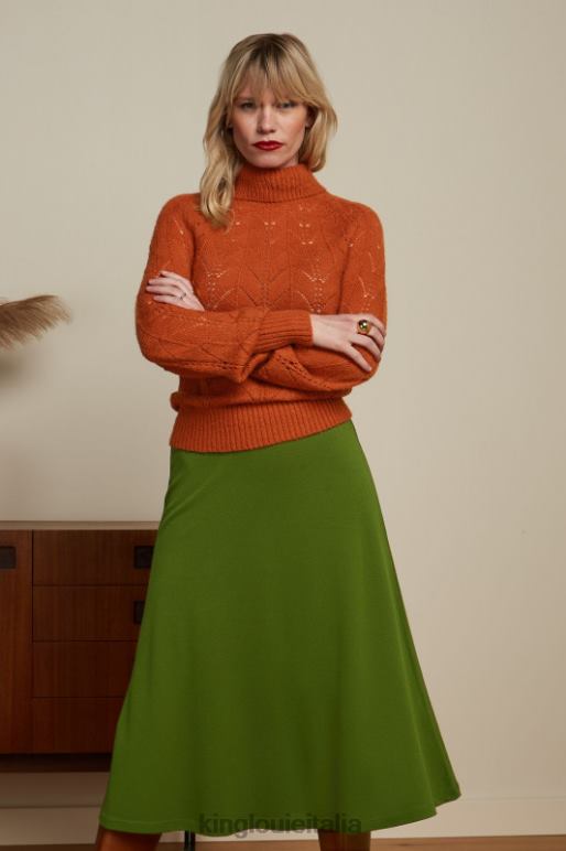 donne King Louie verde oliva gonna juno milano crêpe abbigliamento 0L484165