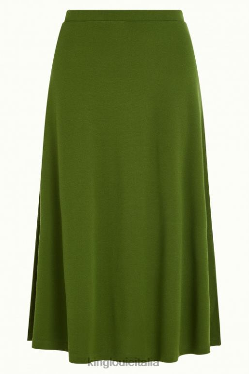 donne King Louie verde oliva gonna juno milano crêpe abbigliamento 0L484165