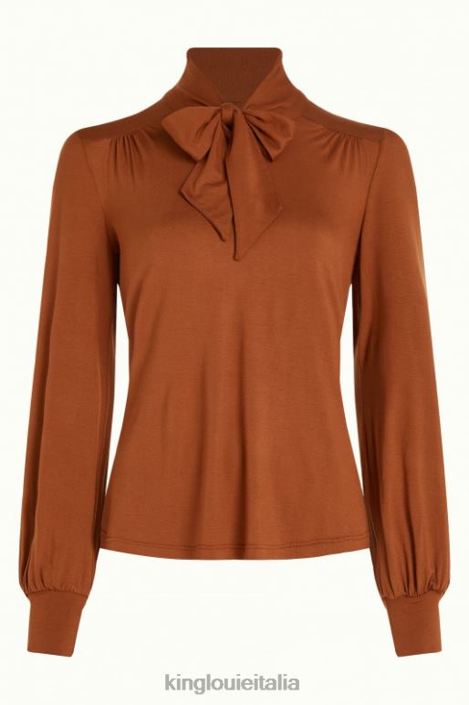 donne King Louie arancia cognac amalia top ecovero luce abbigliamento 0L48434
