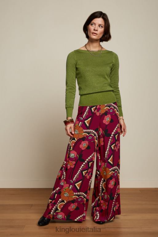 donne King Louie caprifoglio verde edera top lapis abbigliamento 0L48471