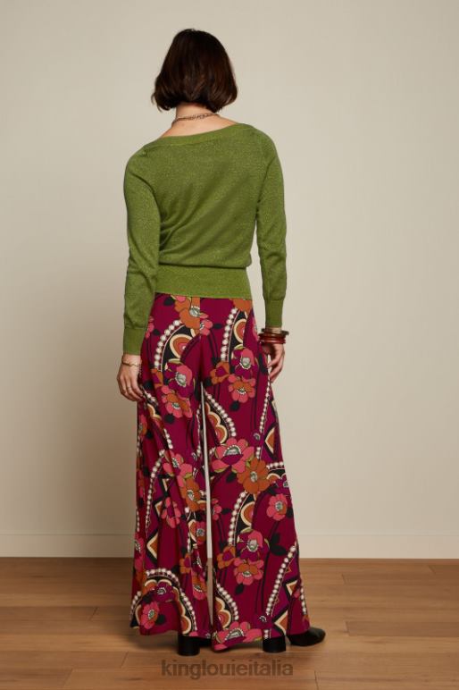 donne King Louie caprifoglio verde edera top lapis abbigliamento 0L48471