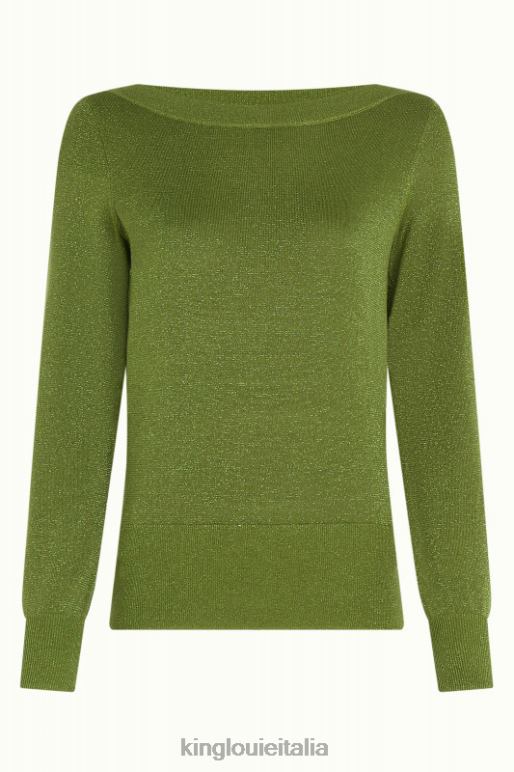 donne King Louie caprifoglio verde edera top lapis abbigliamento 0L48471