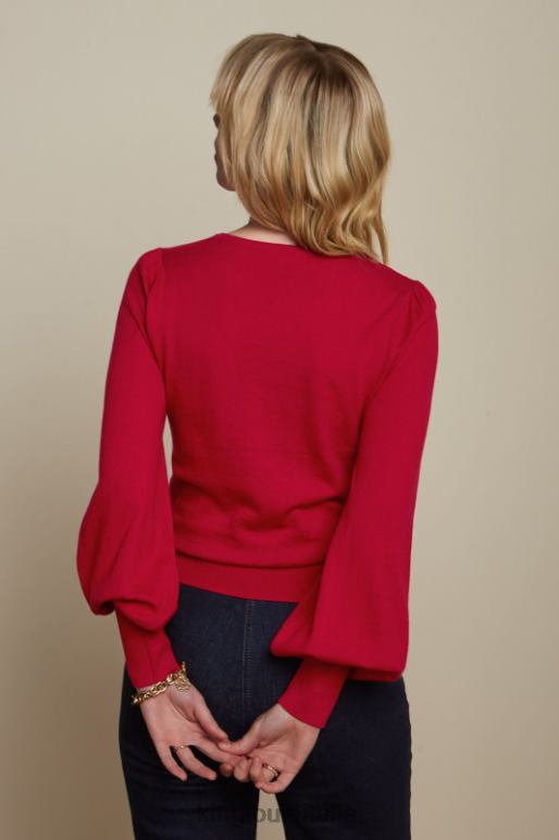 donne King Louie icona rossa maya top bozzolo abbigliamento 0L48478
