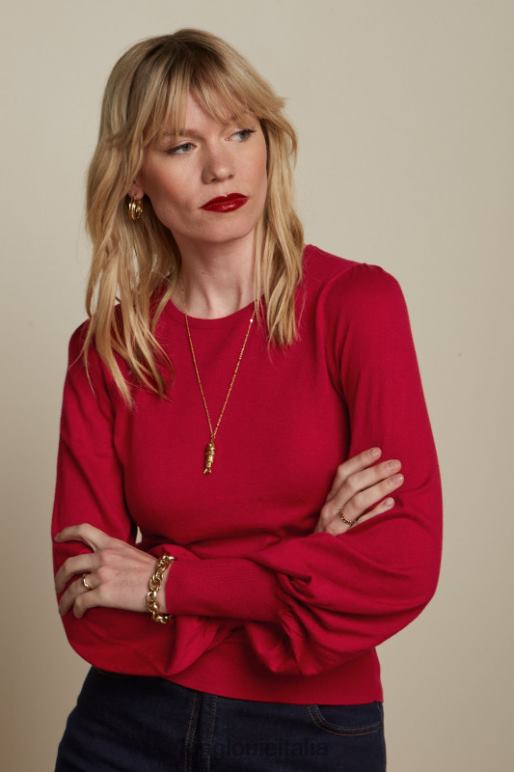 donne King Louie icona rossa maya top bozzolo abbigliamento 0L48478