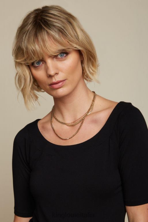 donne King Louie nero Sarah Top Ecovero Luce abbigliamento 0L484105