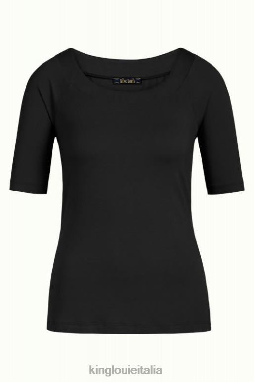 donne King Louie nero Sarah Top Ecovero Luce abbigliamento 0L484105