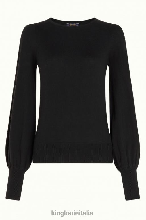 donne King Louie nero maya top bozzolo abbigliamento 0L48474
