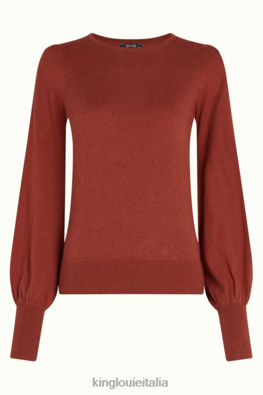 donne King Louie patina marrone maya top bozzolo abbigliamento 0L48476