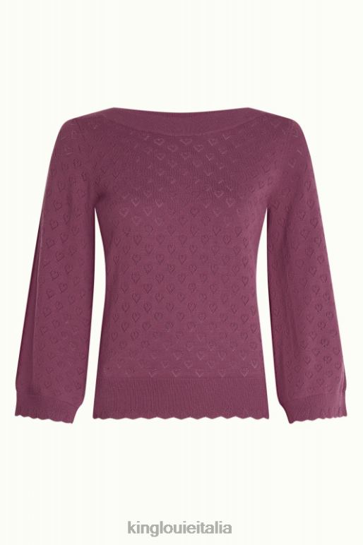donne King Louie rosso bordeaux audrey tromba manica cuore aperto abbigliamento 0L48485
