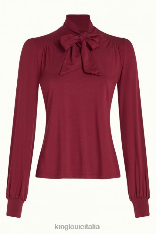 donne King Louie rosso cabernet amalia top ecovero luce abbigliamento 0L48437