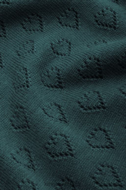 donne King Louie verde libellula bella manica a campana top cuore aperto abbigliamento 0L48488