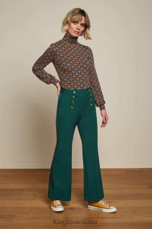 donne King Louie verde libellula giubileo di betsy puff top abbigliamento 0L48458