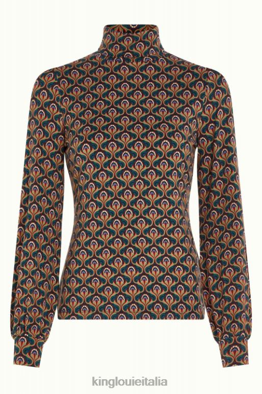 donne King Louie verde libellula giubileo di betsy puff top abbigliamento 0L48458