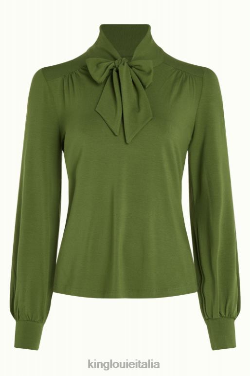 donne King Louie verde oliva amalia top ecovero luce abbigliamento 0L48439