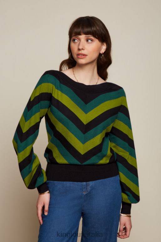 donne King Louie verde pino Erin Bell-Top Lutz abbigliamento 0L48460