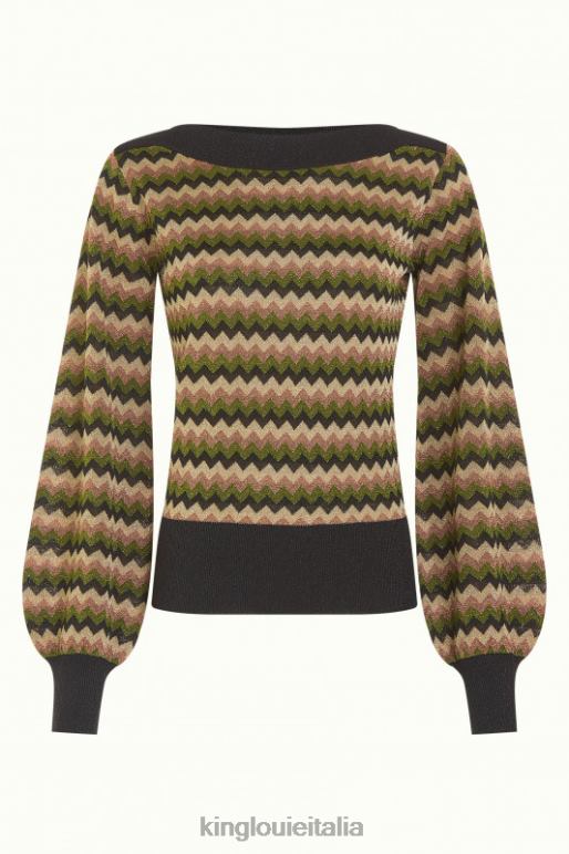 donne King Louie verde posato Erin Top Bruno abbigliamento 0L48464