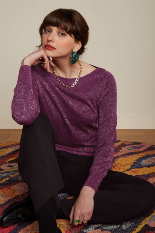 donne King Louie viola caspia edera top lapis abbigliamento 0L48472